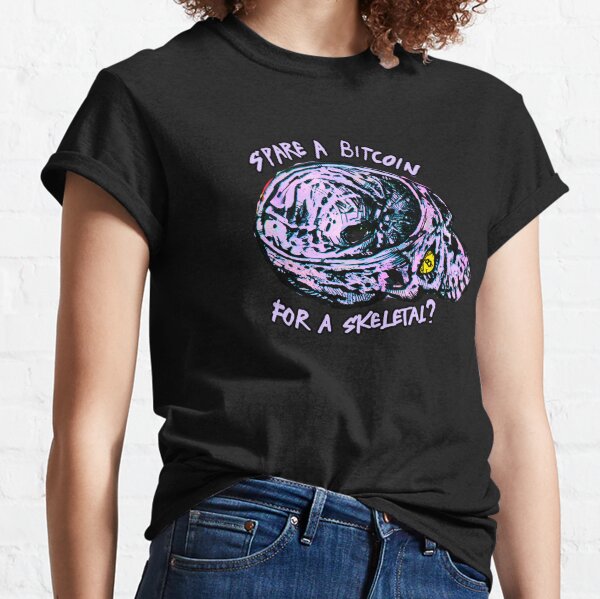 Spare a bitcoing for a skeletal? Classic T-Shirt