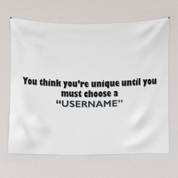 Item preview, UNIQUE USERNAME designed and sold by THE AMERICAN TEEVANGELIST.