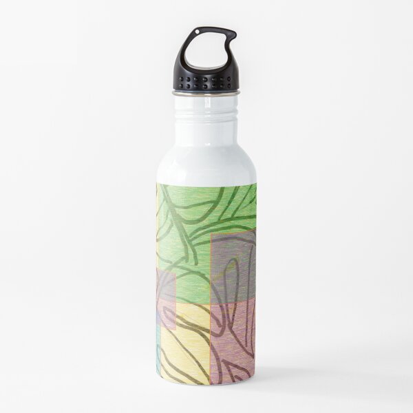 Pastel Leaves Water Bottle