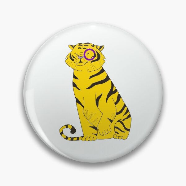 Item preview, Intersex Pride Tiger designed and sold by Prickly Pear Art.
