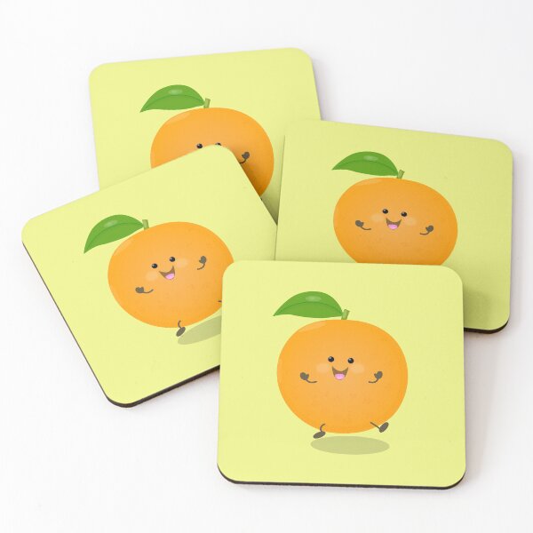 Item preview, Cute dancing orange citrus fruit designed and sold by FrogFactory.