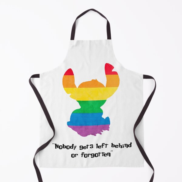 Item preview, LGBT+ Pride Stitch - "Nobody gets left behind or forgotten" (Black text) designed and sold by Bethany Casey.