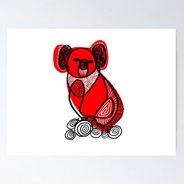 Item preview, Koala illustration - color graphics designed and sold by Revolution  Australia.