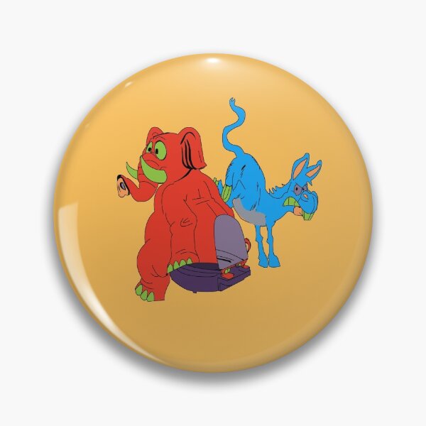 Item preview, democrat republican elephant donkey editorial cartoon designed and sold by twobillion.