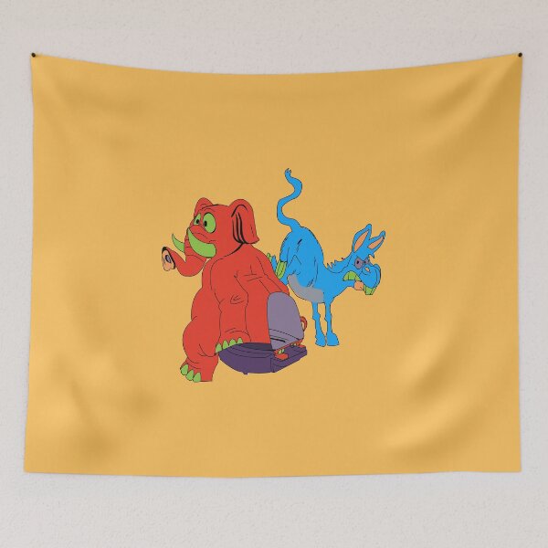 Item preview, democrat republican elephant donkey editorial cartoon designed and sold by twobillion.