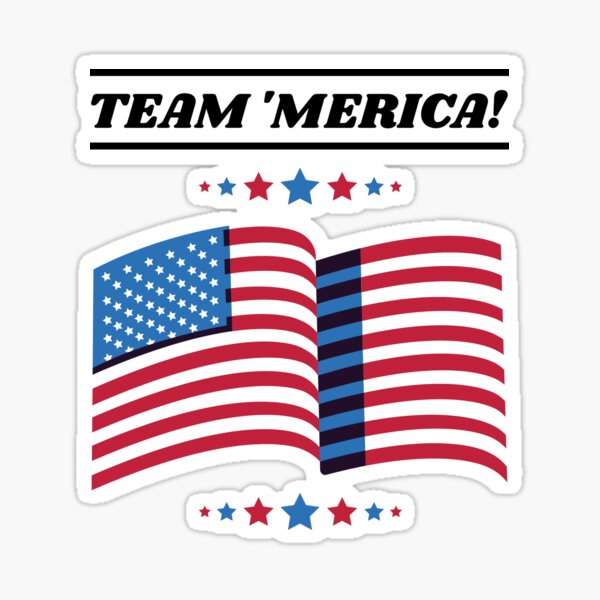 "Team USA" Sticker for Sale by WachiA Redbubble