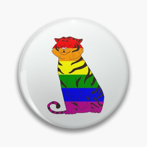 Item preview, Pride Tiger designed and sold by Prickly Pear Art.