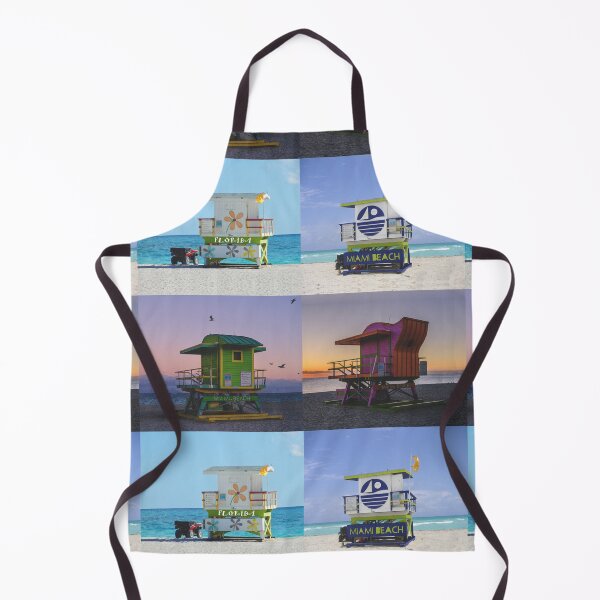 Item preview, Miami Beach, Florida - Iconic Lifeguard Towers - Sunset & Sunrise designed and sold by leemcnut.