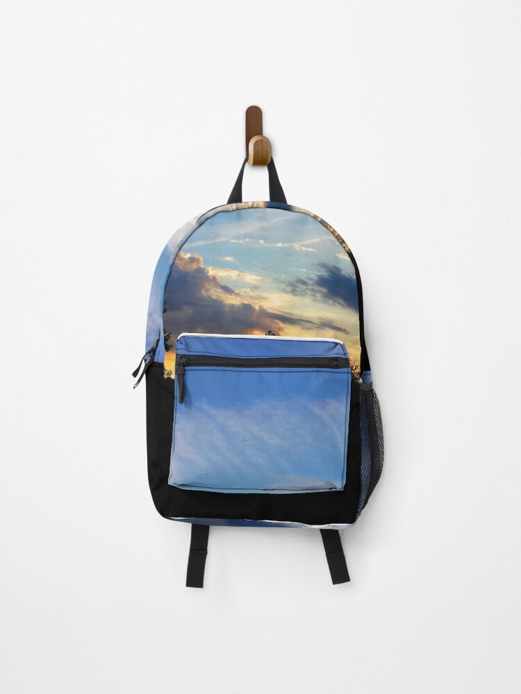 Thumbnail 1 of 3, Backpack, "June Sunset #3" designed and sold by Dloneger.