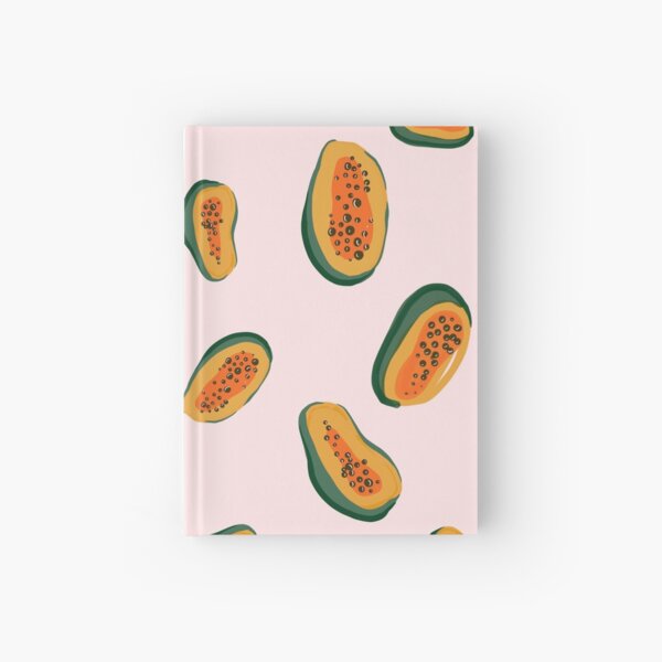 Pink Papaya Pattern Hardcover Journal