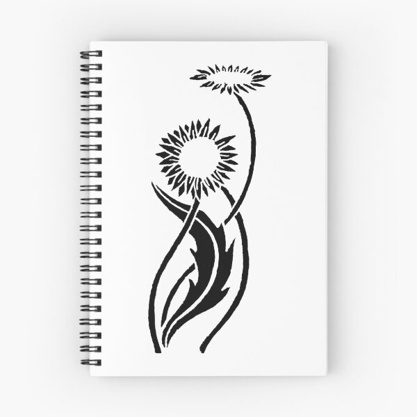 Item preview, Black and White Stylized Sunflowers designed and sold by BReinbold.