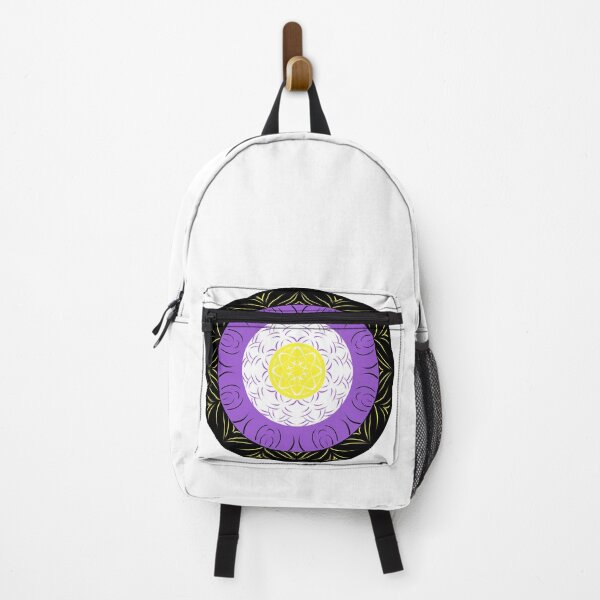 Item preview, Nonbinary Pride Mandala designed and sold by MakaDragonTamer.