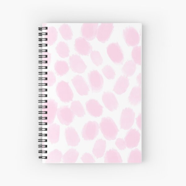 Playful Pink paint Spiral Notebook