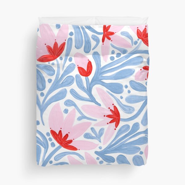 Whimsical Floral design Duvet Cover