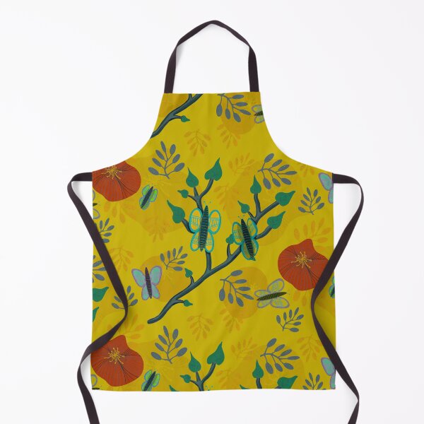 Item preview, Butterflies and flowers [gold ground] designed and sold by AmberAzbell.