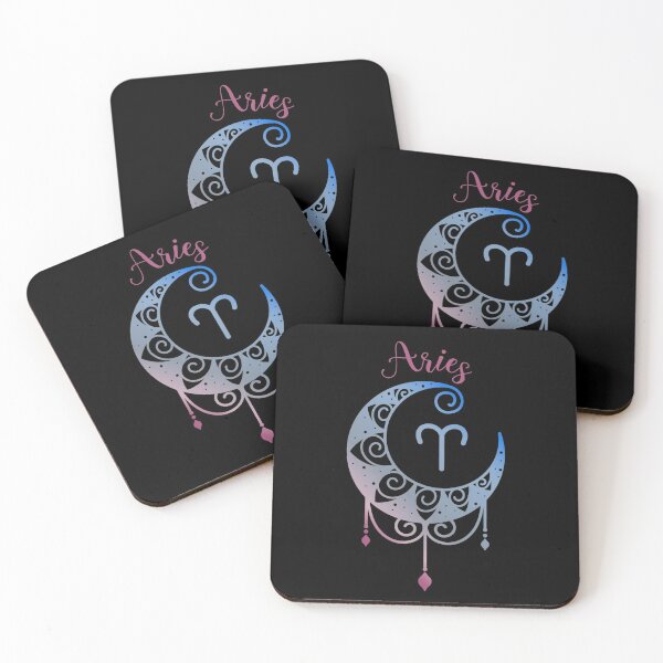 Item preview, Aries Zodiac Crescent Moon With Astrology Symbol designed and sold by Trinket-Trickster.