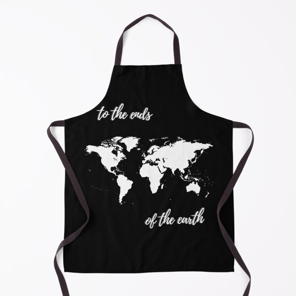 Item preview, To The Ends Of The Earth | Black & White | Map designed and sold by LoveGen.