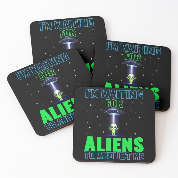 Item preview, I'm Waiting For Aliens To Abduct Me Alien UFO Conspiracy designed and sold by ChromanautMerch.