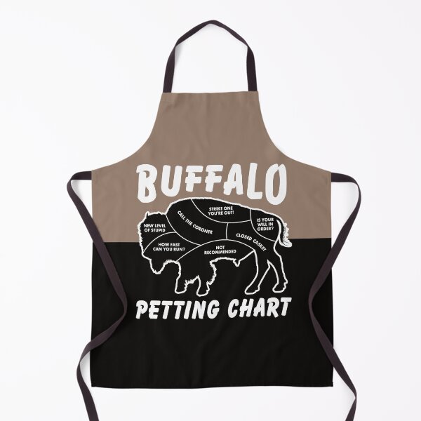 Item preview, Buffalo Petting Chart - Funny Wildlife, Bison, Fluffy Cow designed and sold by NoBonesLife.
