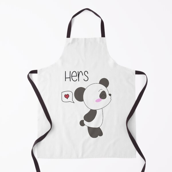 Item preview, His Hers Panda Couple Shirts Boy Version designed and sold by AzzoHandmade.