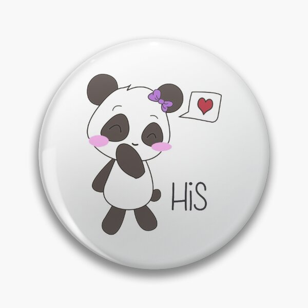 Item preview, His  Hers Panda Couple Shirts Girl Version designed and sold by AzzoHandmade.