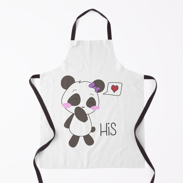 Item preview, His Hers Panda Couple Shirts Girl Version designed and sold by AzzoHandmade.