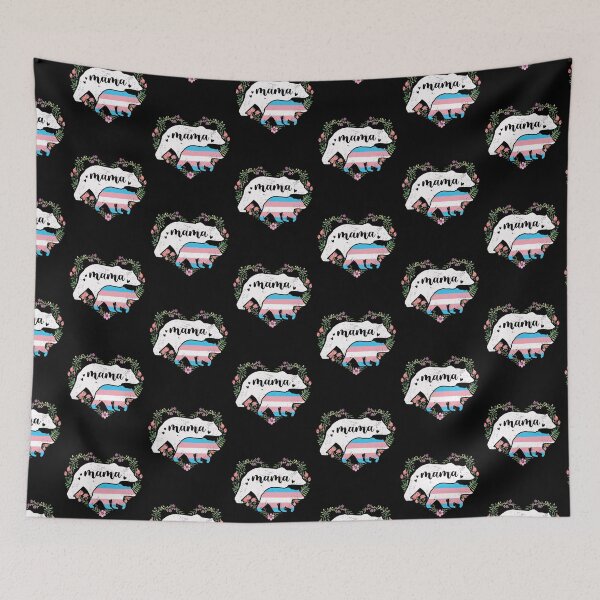 Item preview, LGBTQ Mama Bear Transgender Pride Flag Gay Equal, Mother Mom designed and sold by ibeargifts.
