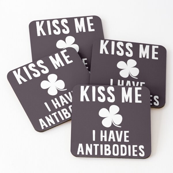 Item preview, Kiss Me I Have Antibodies designed and sold by AzzoHandmade.