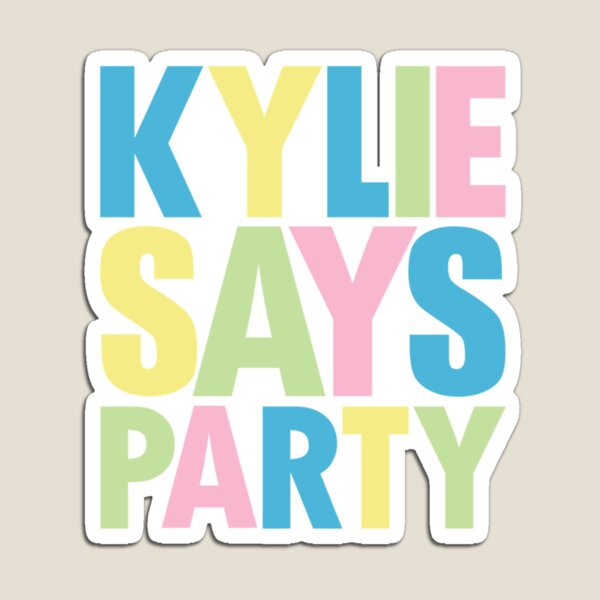 Aperçu de l'œuvre Kylie Minogue Kylie dit la fête créée et vendue par AzzoHandmade.