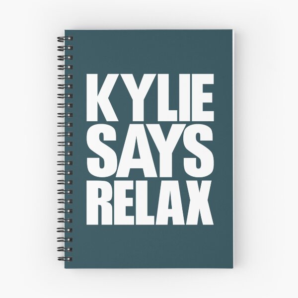 Item preview, Kylie Minogue  Kylie Says Relax white text designed and sold by AzzoHandmade.