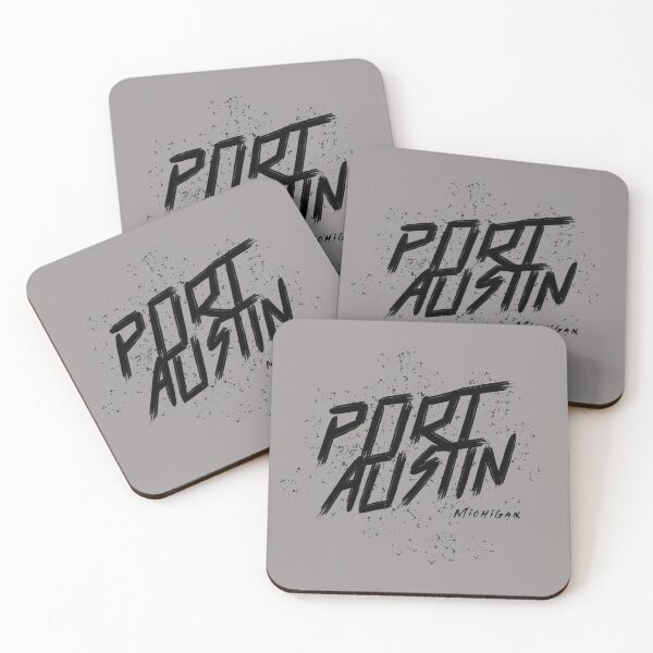 Item preview, Port Austin Michigan Graffiti Black Design designed and sold by Eleven-K.