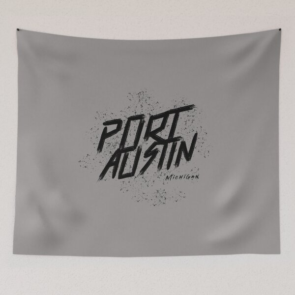 Item preview, Port Austin Michigan Graffiti Black Design designed and sold by Eleven-K.