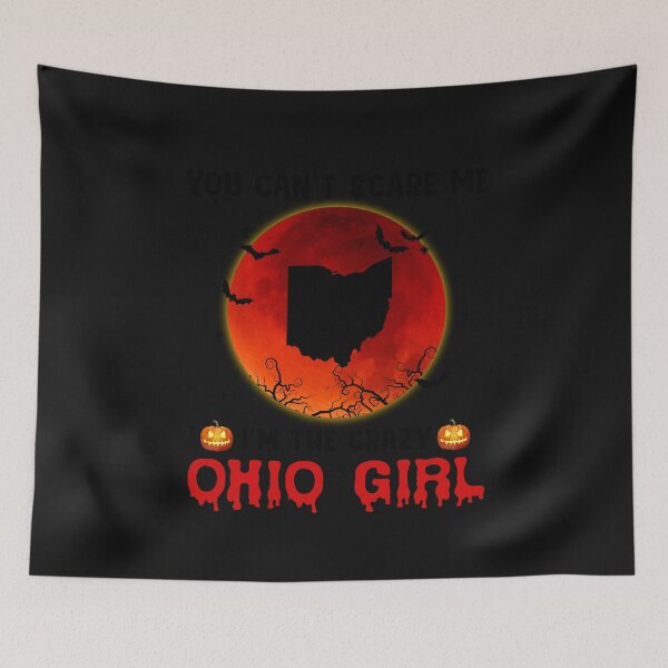 Item preview, You can't scare me I'm the crazy halloween Ohio designed and sold by JohnEPerez.