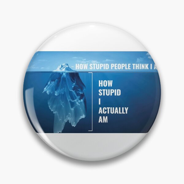 Item preview, I Am Stupid | Funny Iceberg Meme designed and sold by Minimalwiz.
