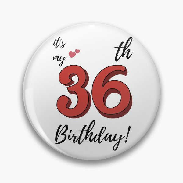 Item preview, It's My 36th Birthday quote designed and sold by WayneTower.