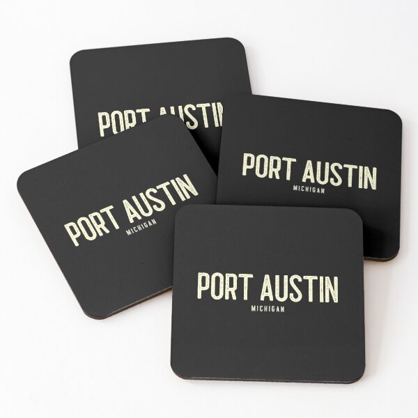 Item preview, Port Austin Michigan Classic Straight Aged Text Cream Design designed and sold by Eleven-K.