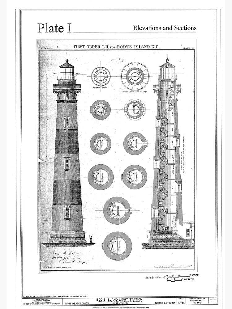 Spiralblocke Alt North Carolina Leuchtturm Redbubble