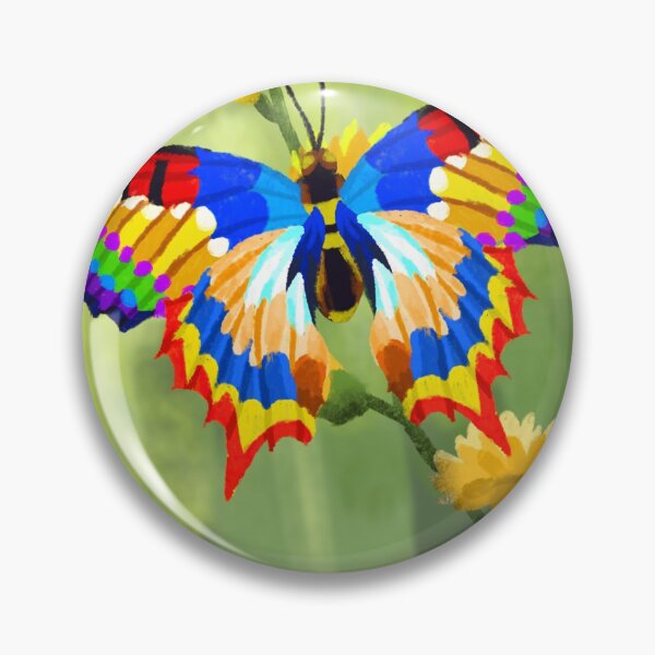 Artikelvorschau, Schmetterling füttert eine Blume Digital Painting entworfen und verkauft von fahmipulunqan.