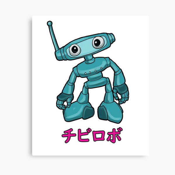 Chibi Robot Canvas Prints Redbubble