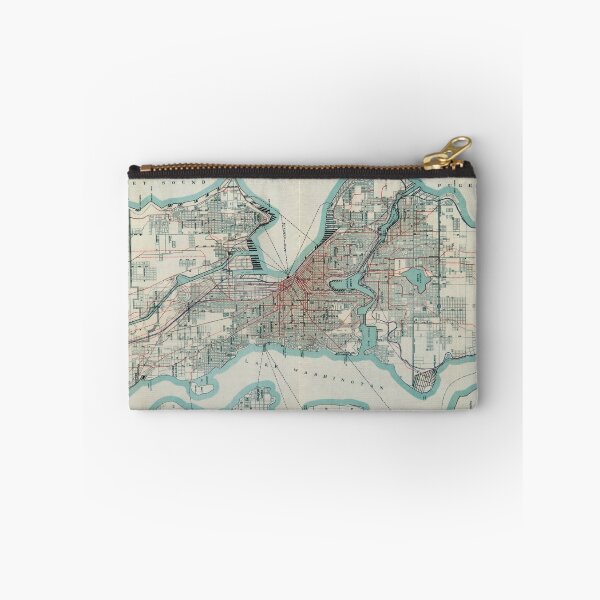 Item preview, Vintage Map of Seattle Washington (1911) designed and sold by BravuraMedia.