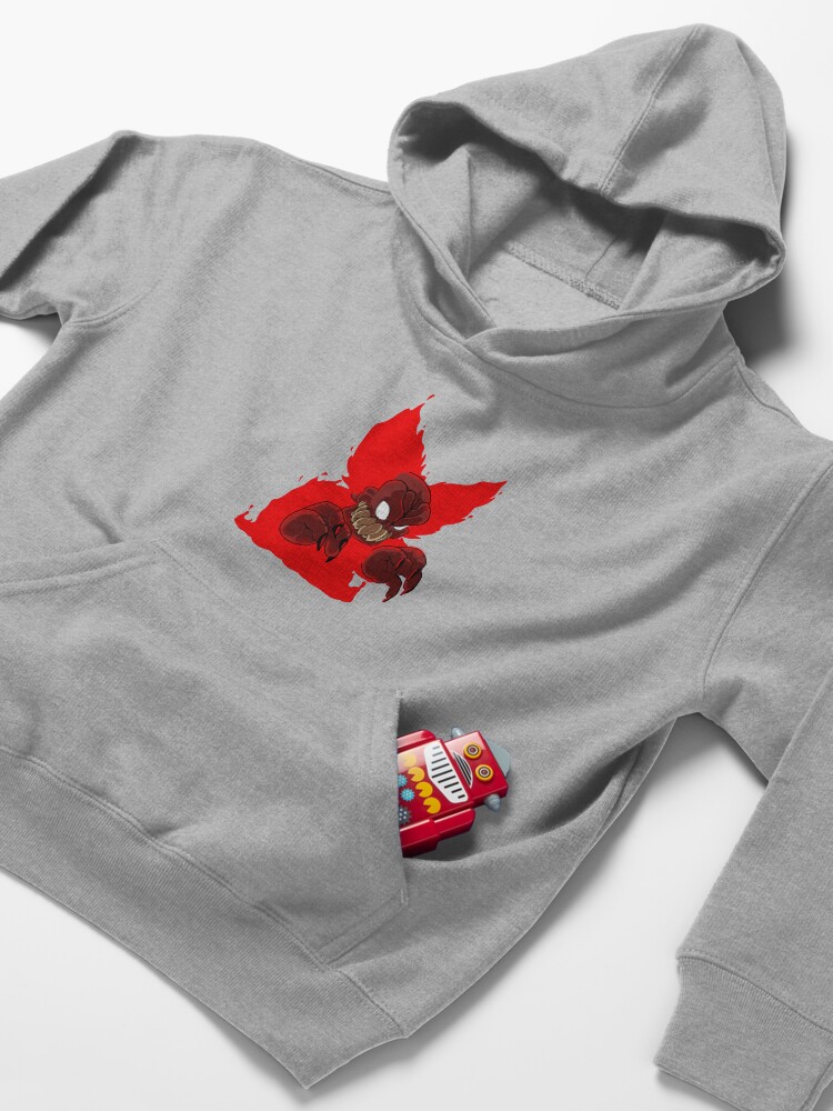 Alternate view of Tricky Hellclown Friday Night Funkin Kids Pullover Hoodie