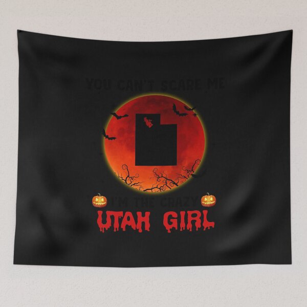 Item preview, You can't scare me I'm the crazy halloween Utah designed and sold by JohnEPerez.