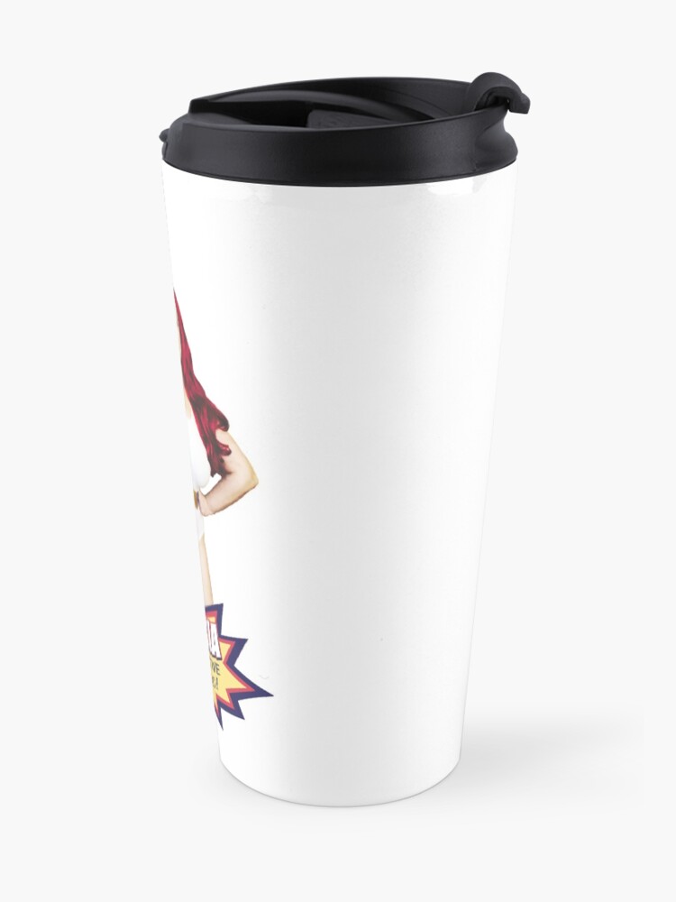 Alternate view of Clitoria - Fist up Travel Coffee Mug