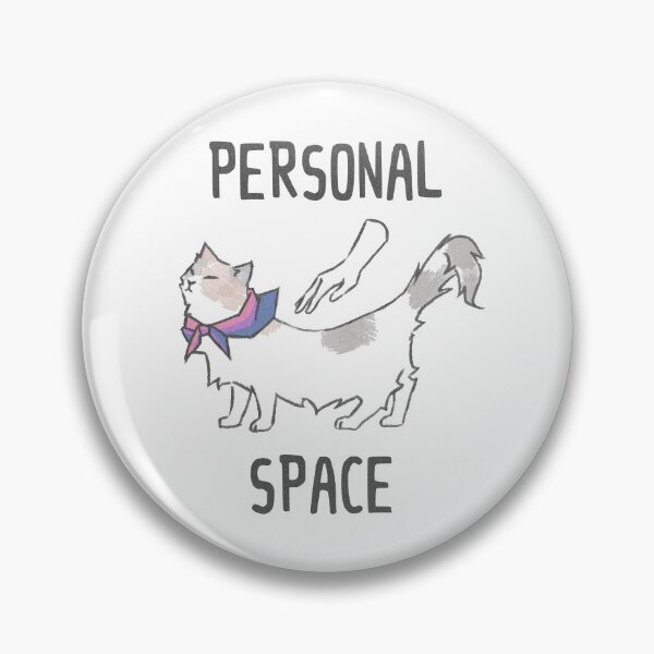 Item preview, Personal Space Cat Bisexual Pride designed and sold by Yaromary.