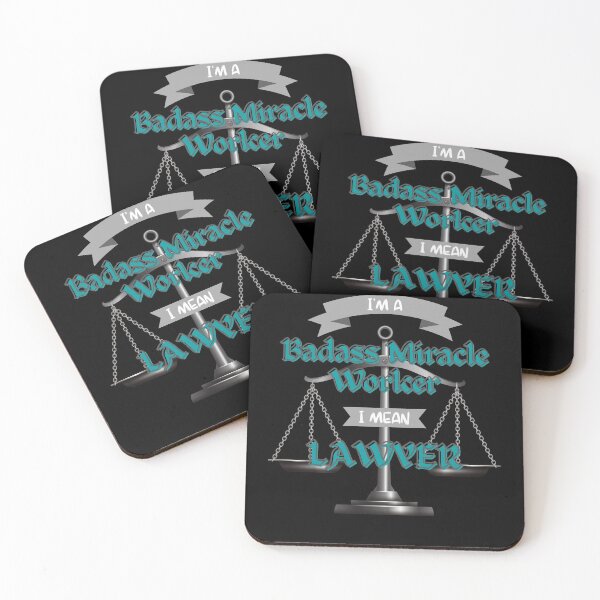 Item preview, I'm A Badass Miracle Worker I Mean Lawyer 3 designed and sold by GreenEnvytt.
