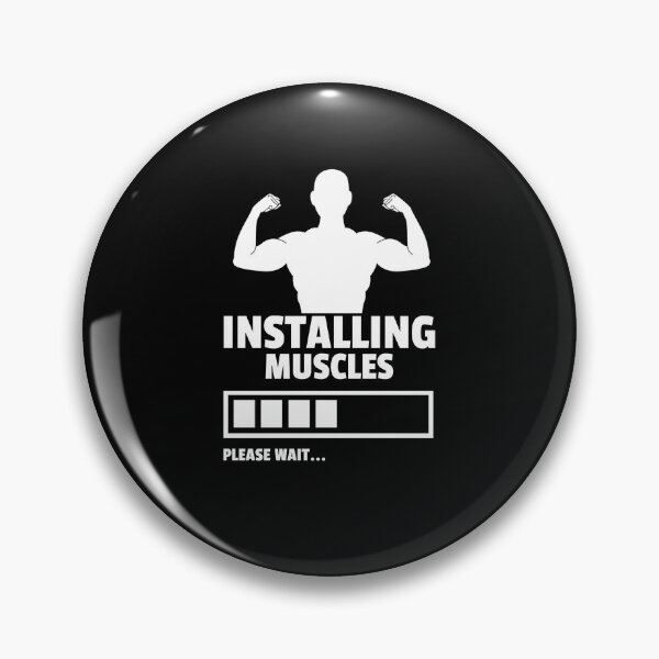 Item preview, Installing Muscles Please Wait - Funny Gym designed and sold by GymWearDepot.