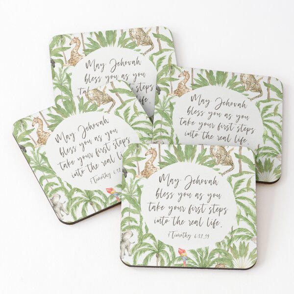 Item preview, MAY JEHOVAH BLESS YOU AS YOU TAKE YOUR FIRST STEPS INTO THE REAL LIFE designed and sold by Paper Bee Gift Shop.