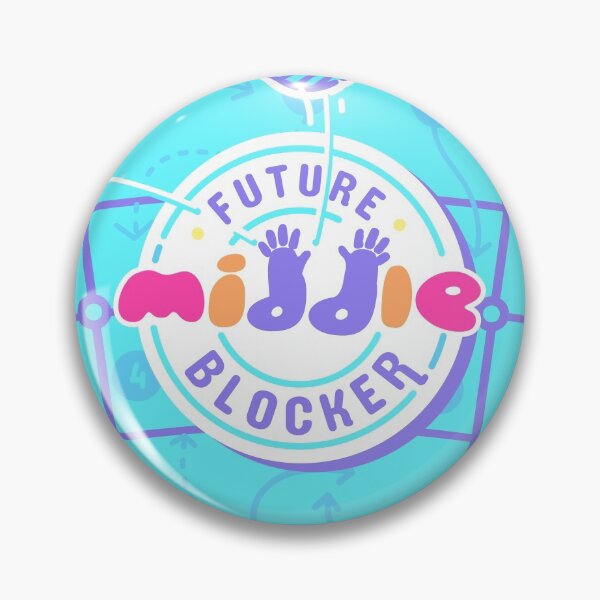 Item preview, Future Middle Blocker Baby Design Blue designed and sold by 804 Volleyball Swag  Volleyball Merch for players and fans.