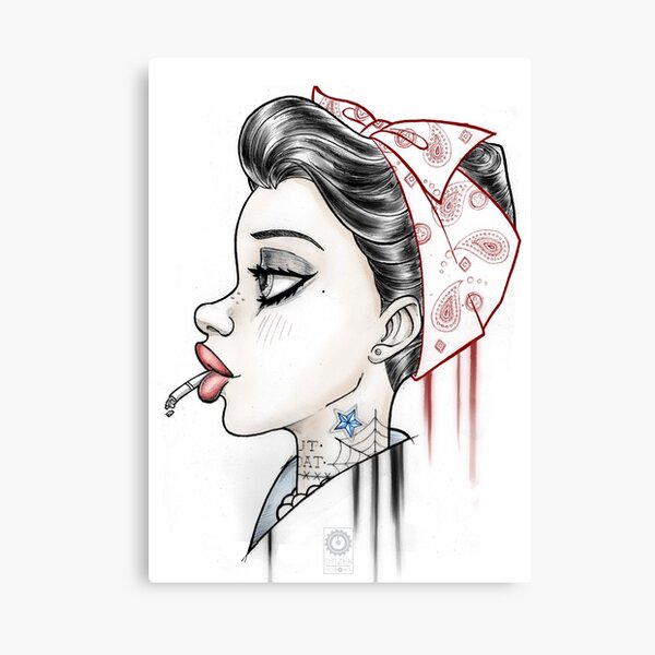 Vintage Girl Canvas Print