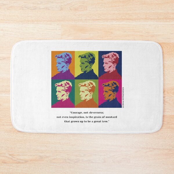 Item preview, pop art Ludwig Wittgenstein, Courage not cleverness(gothic) designed and sold by challengecafe.